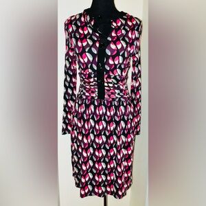 Missoni abstract Pink and Black Patterned Dress
